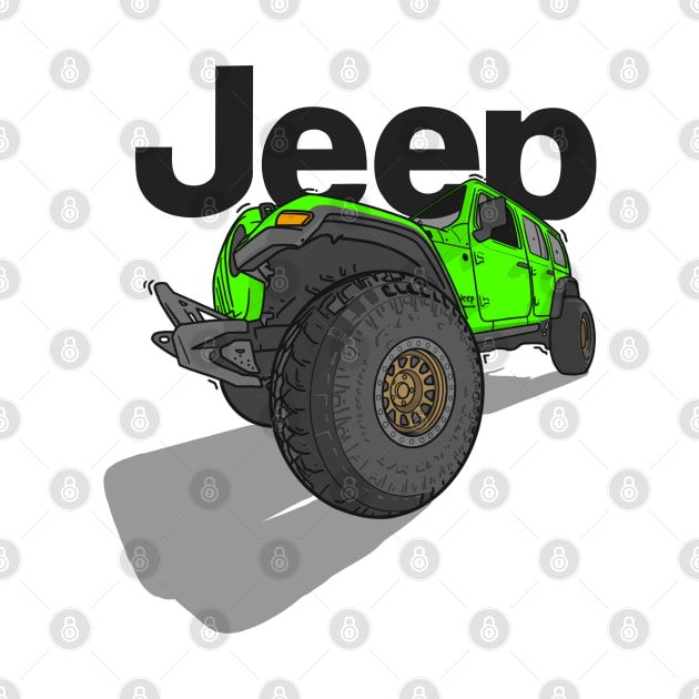 Jeep Design - Green by 4x4 Sketch