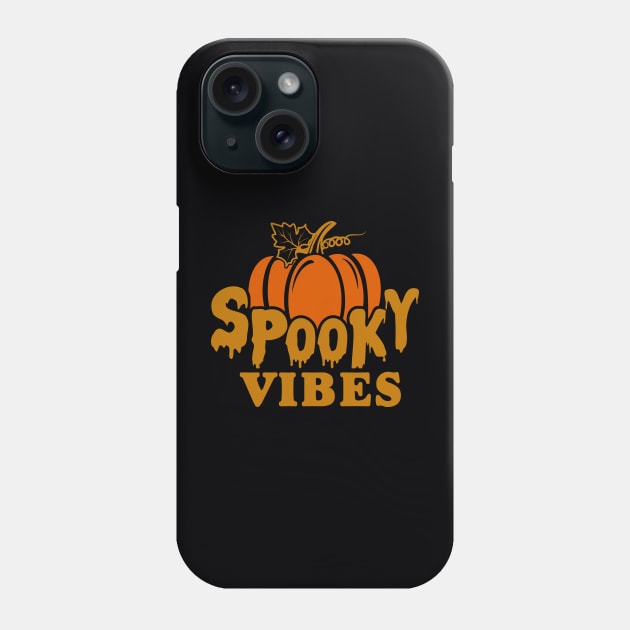 Pumpkin Spooky Vibes Halloween Phone Case by Artist usha