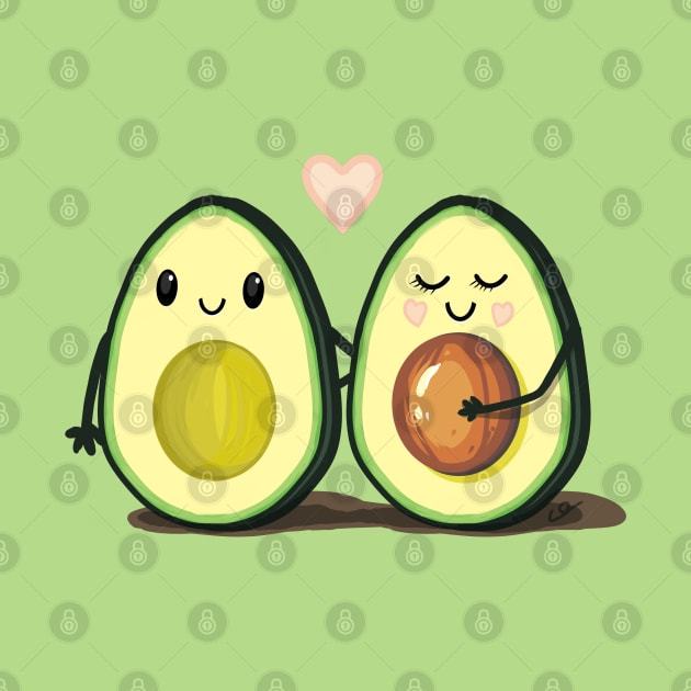 Two Halves Avocado Couple by ElephantShoe