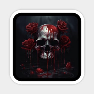 Rose Skull Blood Magnet