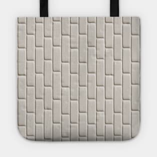 Pattern I'm solid as a wall, Brick wall in gray tones, a larger variant Tote