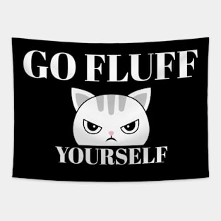 go fluff yourself- cat- kawaii Tapestry