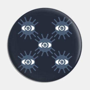 Eyes pattern Pin