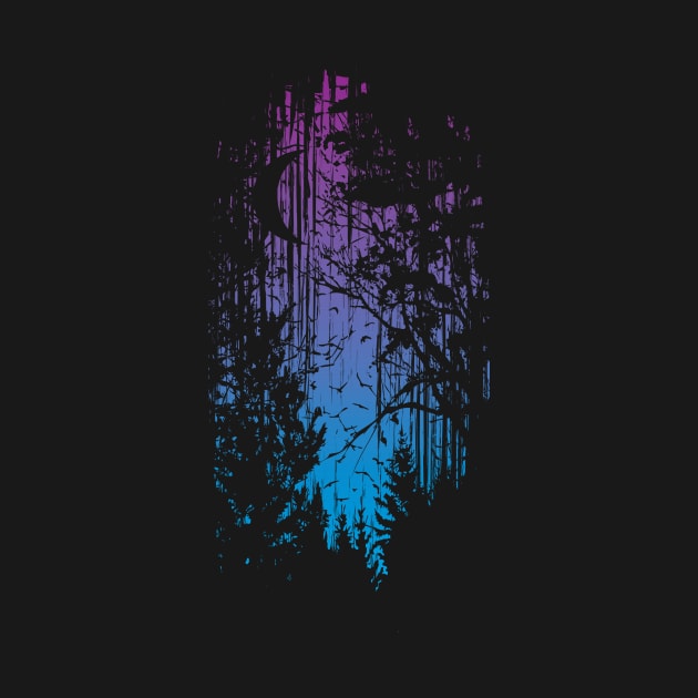 Technicolour Forest by Daletheskater