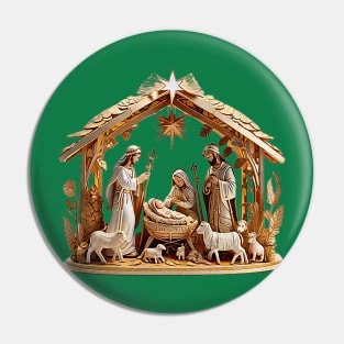 Nativity Scene Pin