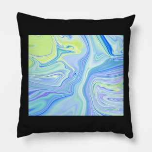 Blue Paint Holographic Pillow