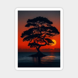 Golden Hour Serenity Magnet