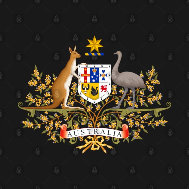 The Coat of arms of Australia by Webdango