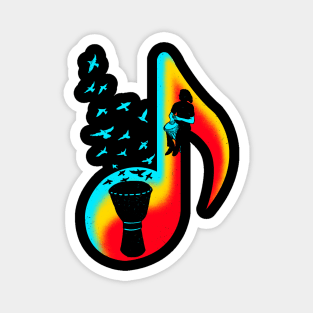 Music Djembe Player Magnet