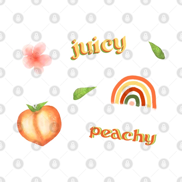 Peach theme small pattern by RocksNMills