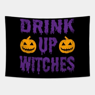 Drink Up Witches Halloween Tapestry