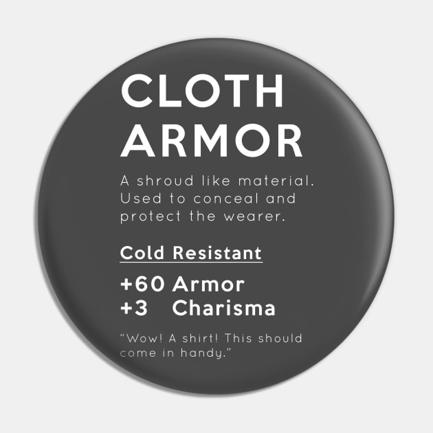 Cloth Armor Pin by Avanteer