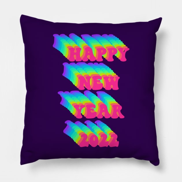 Happy new year 2022 Pillow by yayor