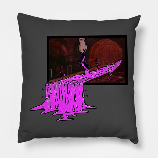 River of Slime Pillow by Cyde Track