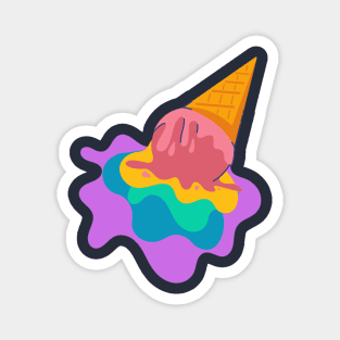 Rainbow ice cream Magnet