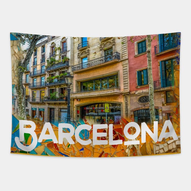 Barcelona Tapestry by martian