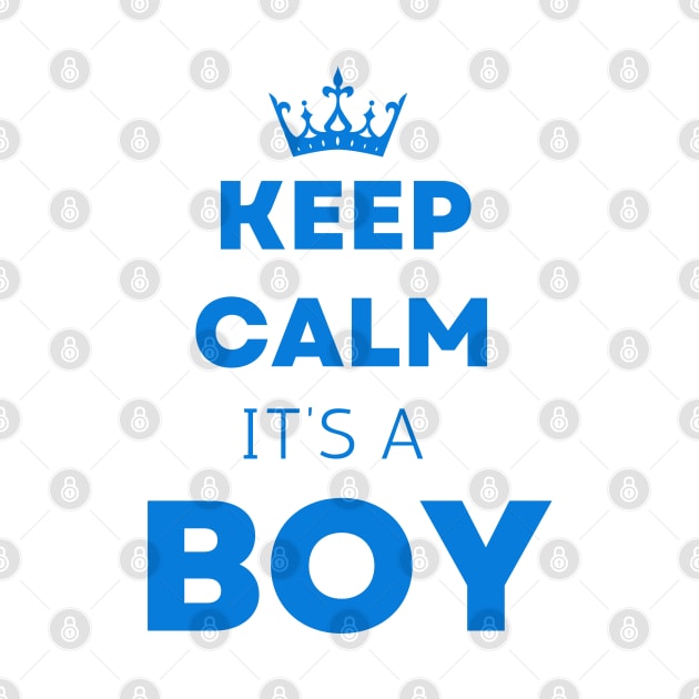 Keep calm  it's a boy " new mom gift" & "new dad gift" "it's a boy pregnancy" newborn, mother of boy, dad of boy gift by Maroon55