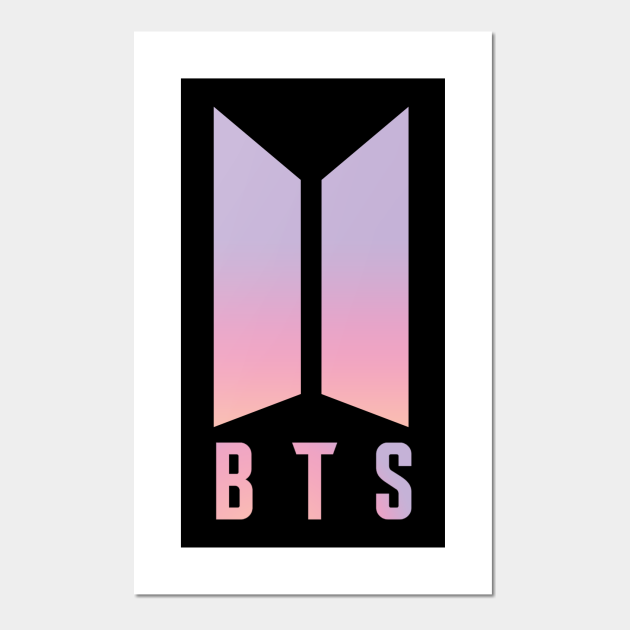 BTS logo Coloured - Min Suga - Cartel e Impresión Artística | TeePublic MX