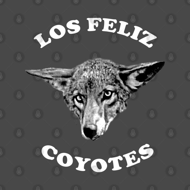 Los Feliz Coyote White Letters by losfeliz