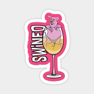 SWINEO in a Glass Magnet