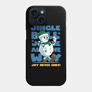 Joyful Snowman Phone Case