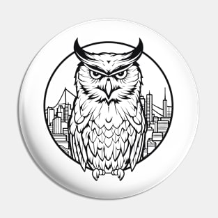 Owl Bird Animal Freedom World Wildlife Wonder Vector Graphic Pin