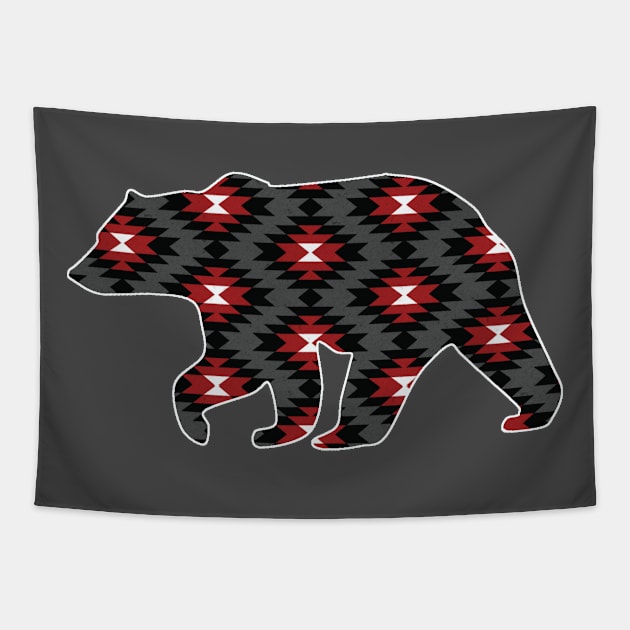 Bear Pattern - 1 Tapestry by Brightfeather