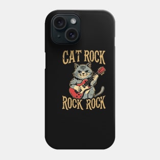 Cat rock Music Phone Case