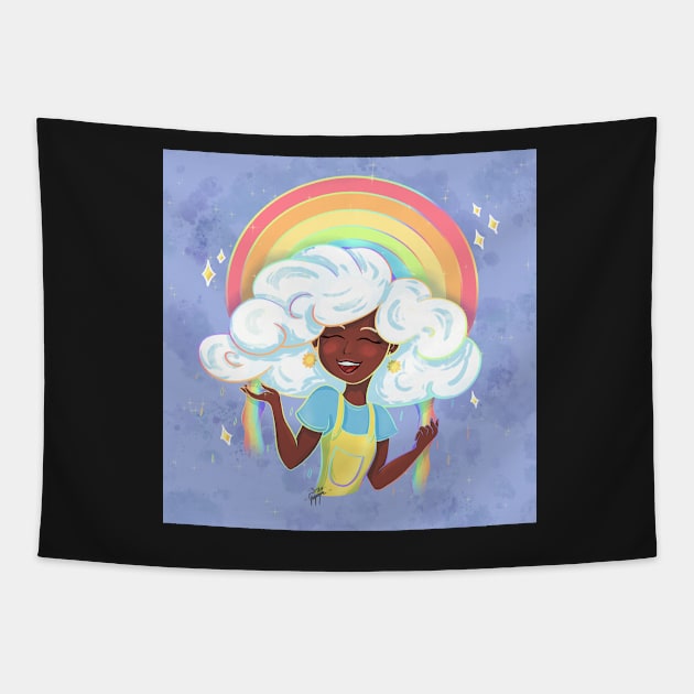 Raining Rainbows Tapestry by Eren