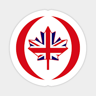 British Canadian Multinational Patriot Flag Series Magnet