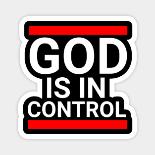 God is in Control Magnet