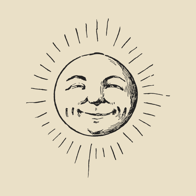 Smiling middle ages sun by PharaohCloset