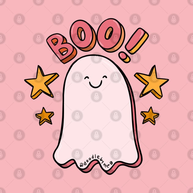 Cute Boo by Doodle by Meg