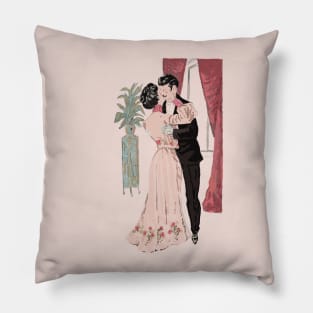 Vintage Valentines Day. Happy Valentine’s Day. Pillow