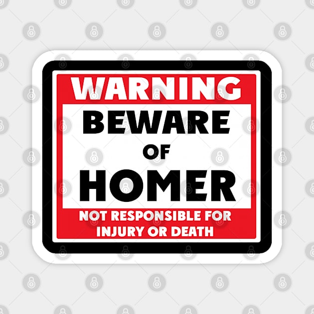 Beware of Homer Magnet by BjornCatssen