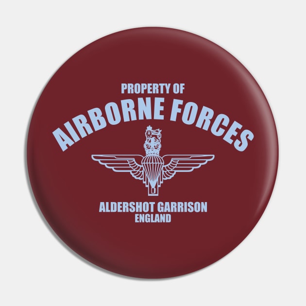 Property of Airborne Forces - Aldershot Garrison Pin by TCP