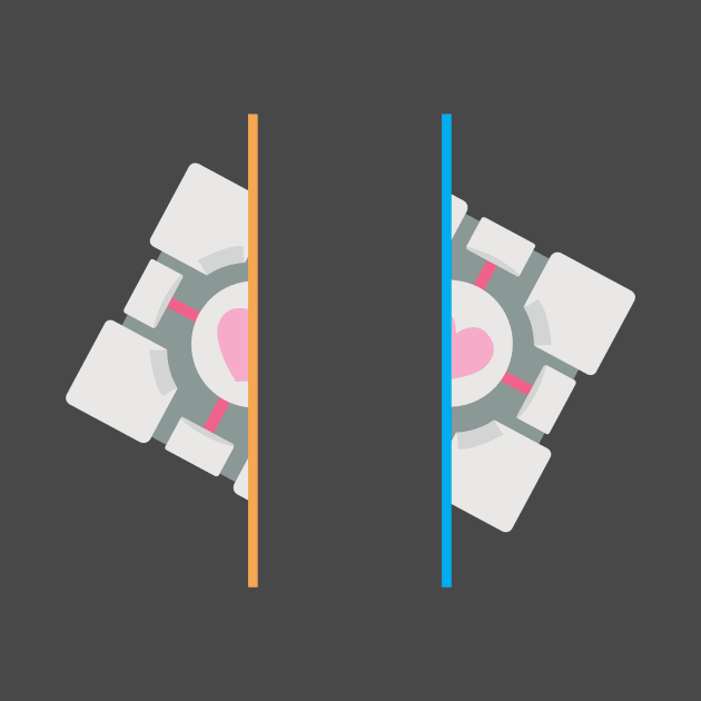 Portal Companion Cube by omigrace