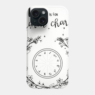 Punk Witch Natal Chart Shirt Phone Case