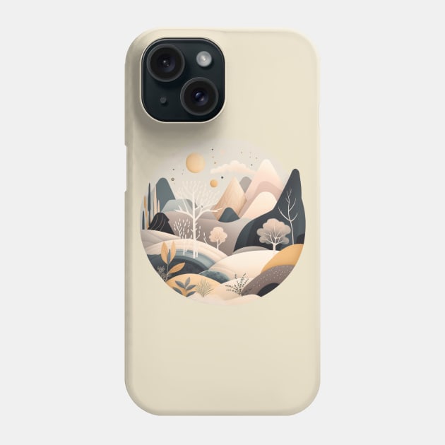 Simplistic Mountain Phone Case by gibah