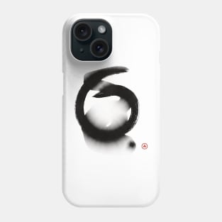 Zen Circle in Wet Ink Hitsuzendo Phone Case