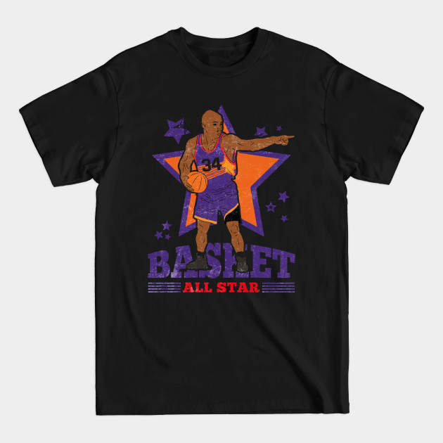 Discover Barkley Basketball Sir Charles Phoenix 34 All Star - Charles Barkley - T-Shirt
