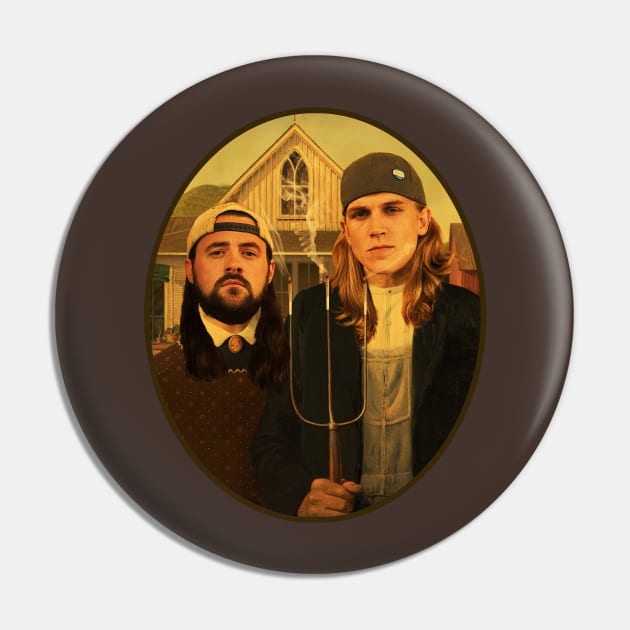 Jay and Silent Bob Pin by Colodesign