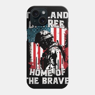 The Land Of Free Home Of The Brave Phone Case