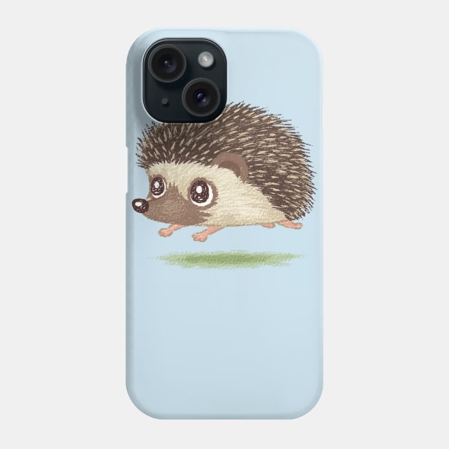 Hedgehog running Phone Case by sanogawa