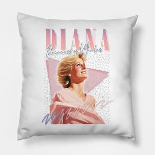 Princess Diana - 90s Retro Aesthetic Fan Design Pillow