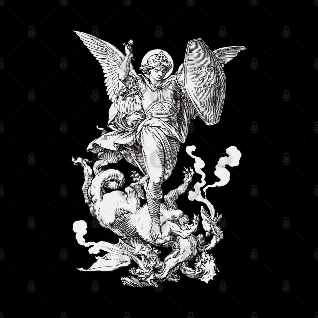 Saint Michael Fighting the Dragon by Beltschazar