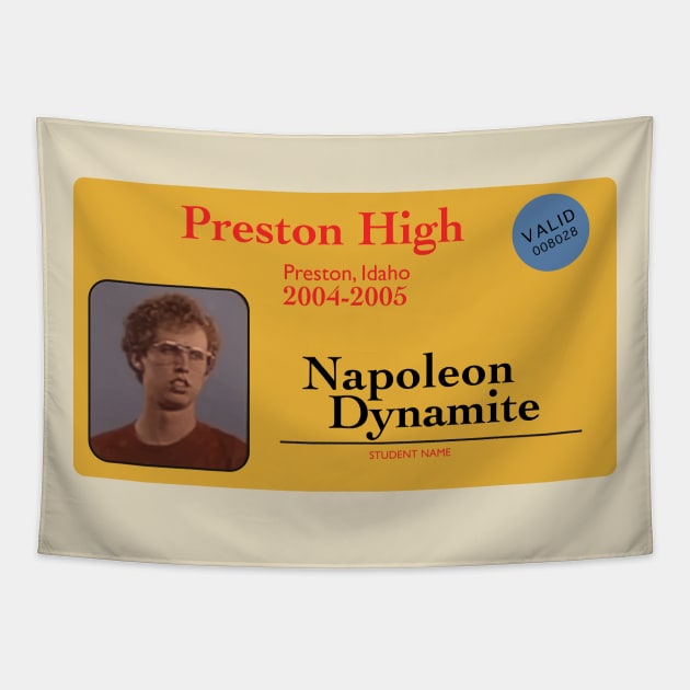 Napoleon Dynamite school ID Tapestry by NickiPostsStuff