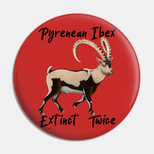 Ibex - Extinct Twice Pin