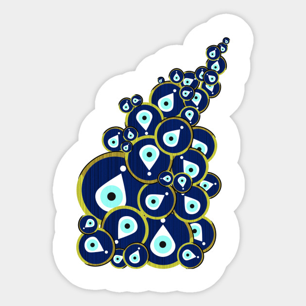 Evil Eye Burst Evil Eye Sticker Teepublic