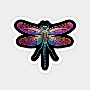 Glowing Neon Dragonfly Magnet